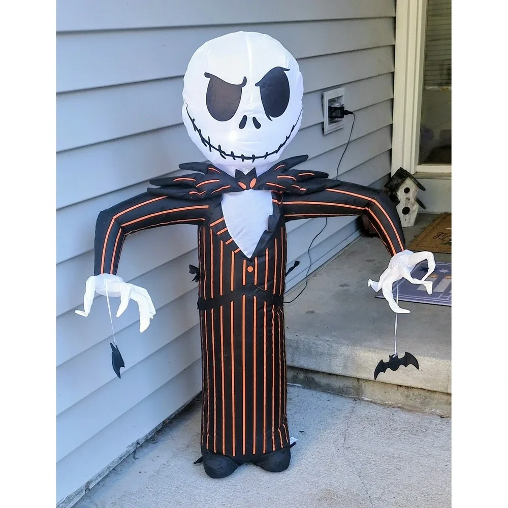 Gemmy Nightmare Before Christmas Inflatable Jack Skellington Lights Up 3.5 Feet
